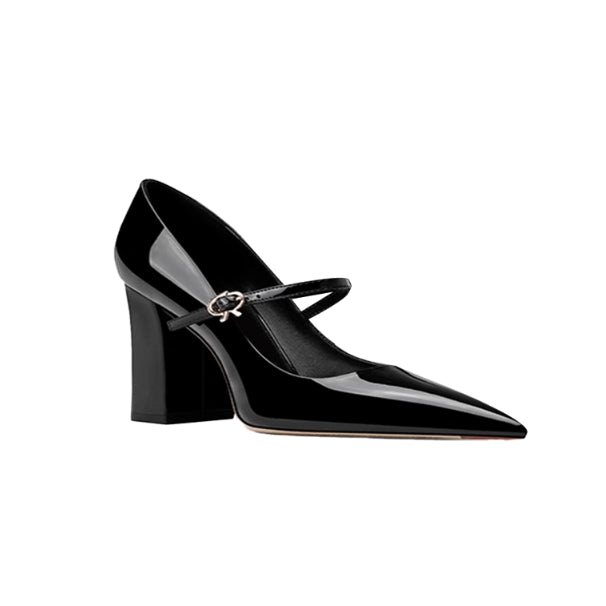 VUCRO Buckled Block Heel Pumps - 6cm
