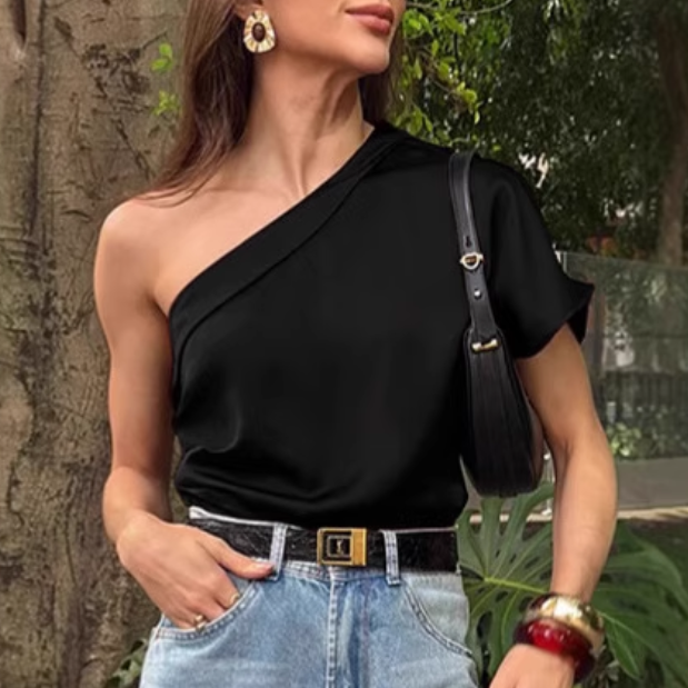 VUJAR One-Shoulder T-Shirt