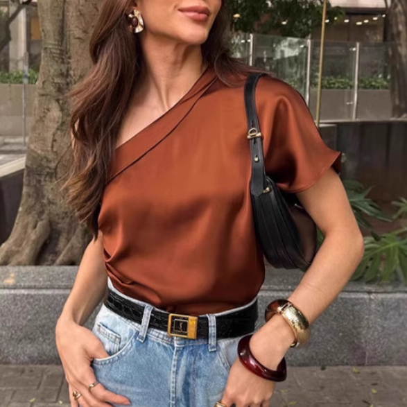 VUJAR One-Shoulder T-Shirt