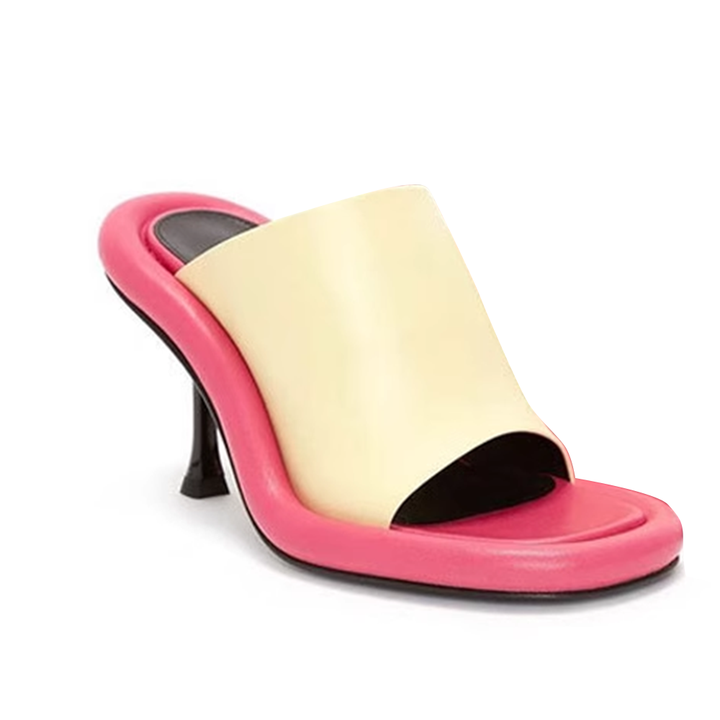 VUKAS Bi-Color Mules Sandals