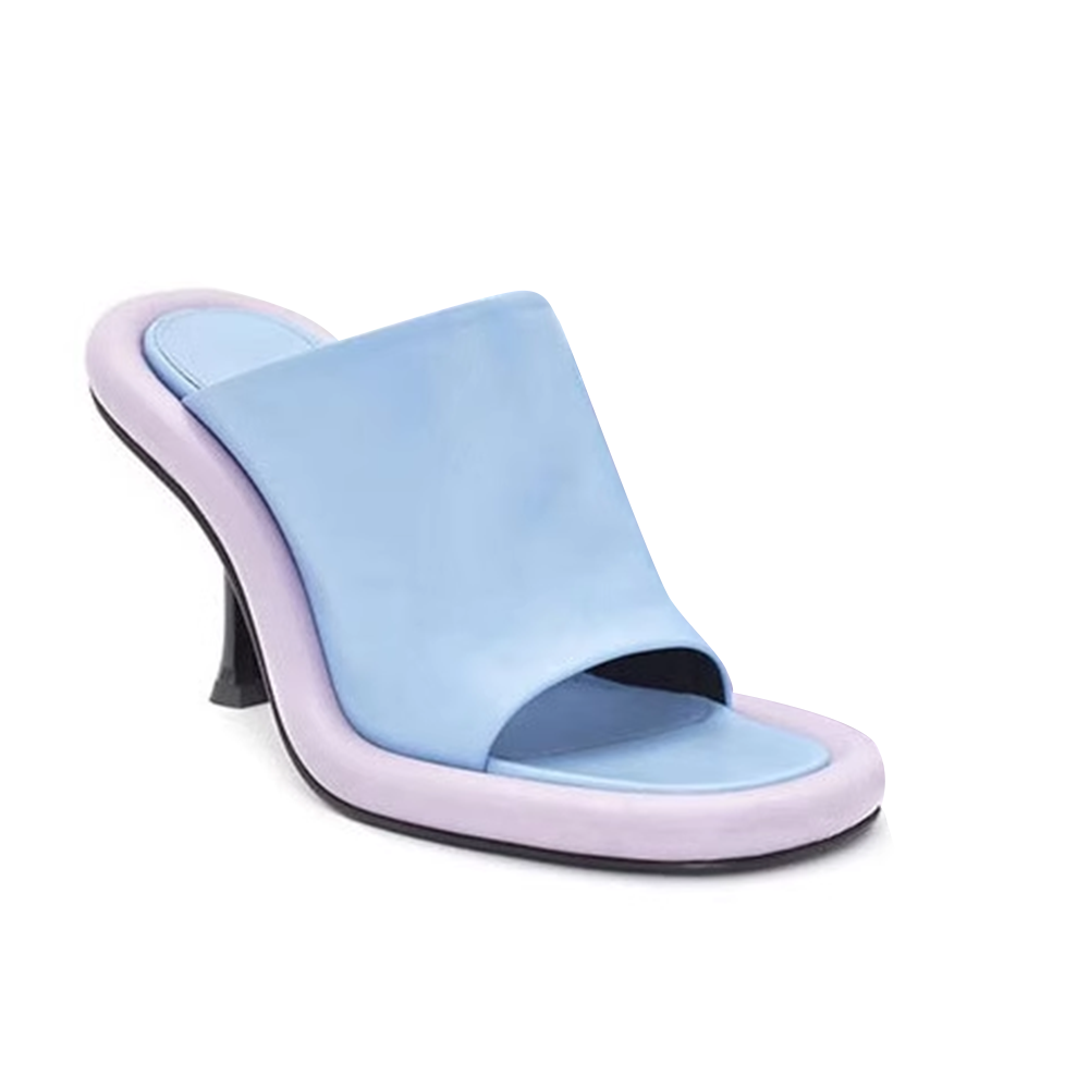 VUKAS Bi-Color Mules Sandals