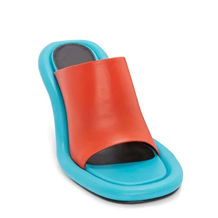VUKAS Bi-Color Mules Sandals