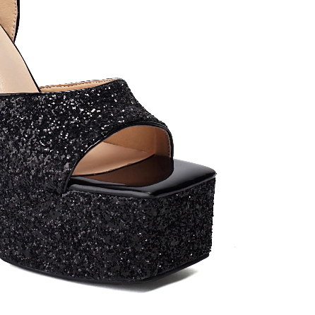 VUROT Ankle Strap Block Heel Platform Sandals