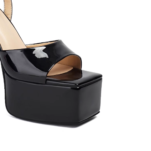 VUROT Ankle Strap Block Heel Platform Sandals