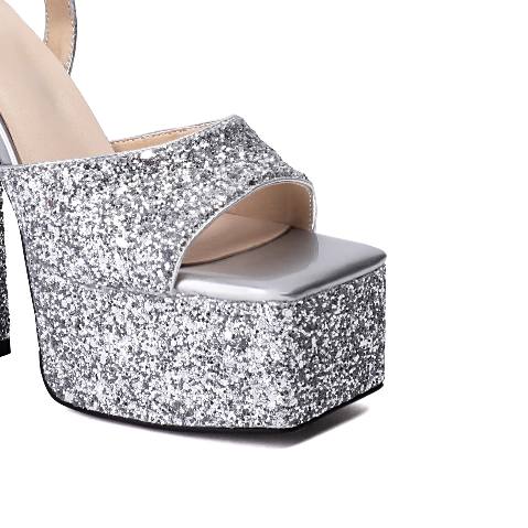 VUROT Ankle Strap Block Heel Platform Sandals
