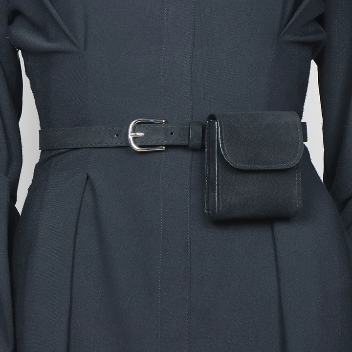 VUTDO Suede Waist Belt Bag
