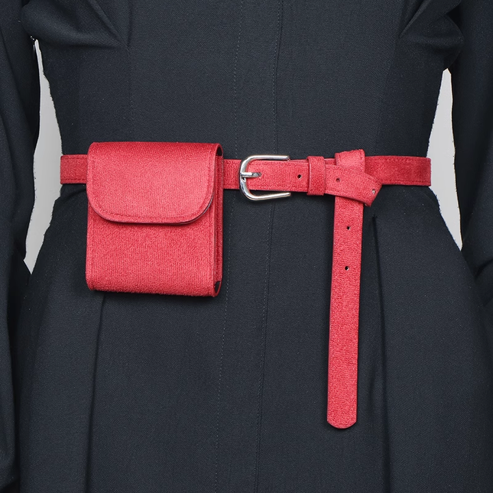 VUTDO Suede Waist Belt Bag