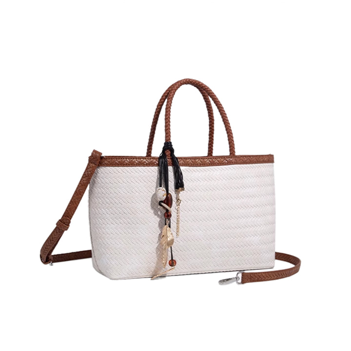 VUSTI Braided Oversized Tote Bag