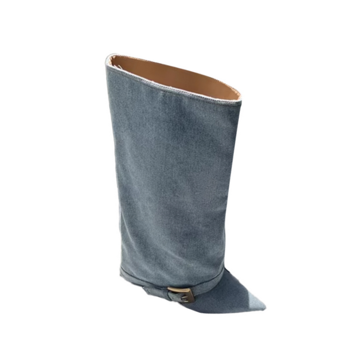VUXIC Buckled Knee High Boots
