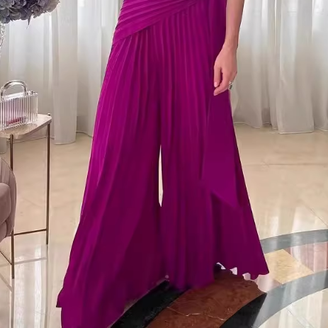 YATRU Fold Wide Leg Jumpsuit