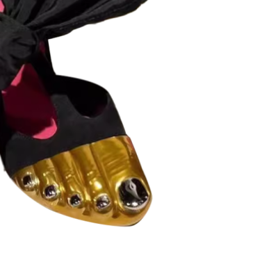 ZACRE Toe Detailed Bow Statement High Heel Sandals