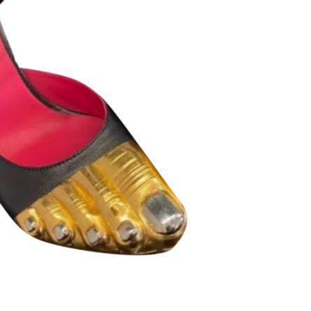 ZACRE Toe Detailed Statement High Heel Sandals