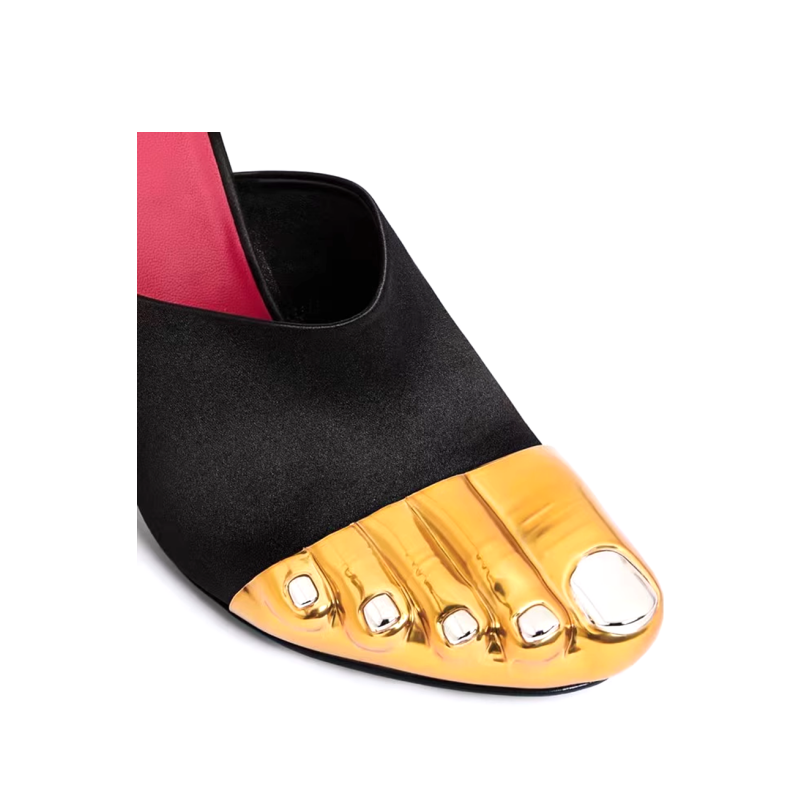 ZACRE Toe Detailed Statement Mules Sandals