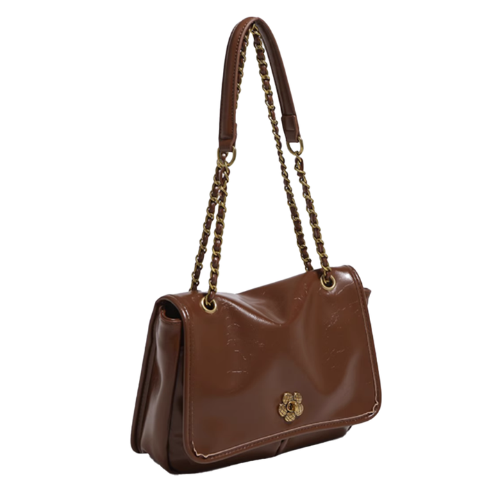 ZELDA Metal Lock Cross Body Bag - Small