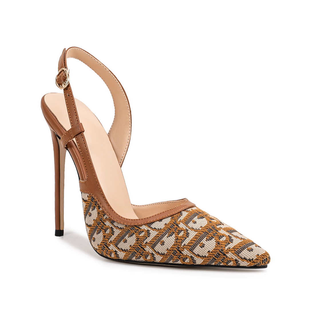 ZETVO Slingback High Heel Sandals - 12cm