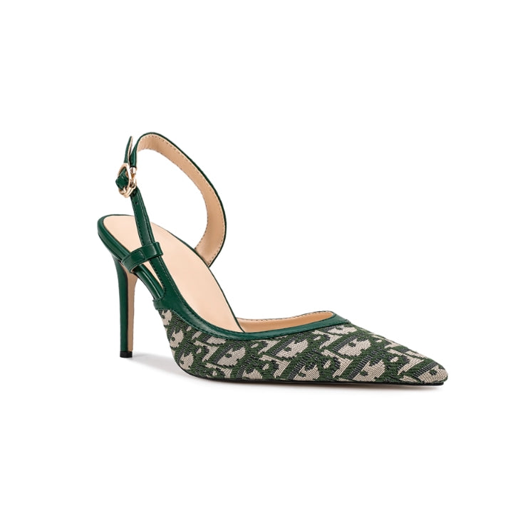 ZETVO Slingback Mid Heel Sandals - 8cm