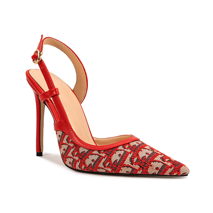 ZETVO Slingback High Heel Sandals - 10cm