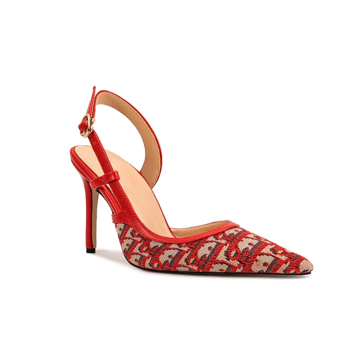 ZETVO Slingback Mid Heel Sandals - 8cm