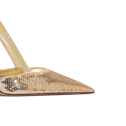ZUBAI Sequinned High Heel Sandals - 10cm
