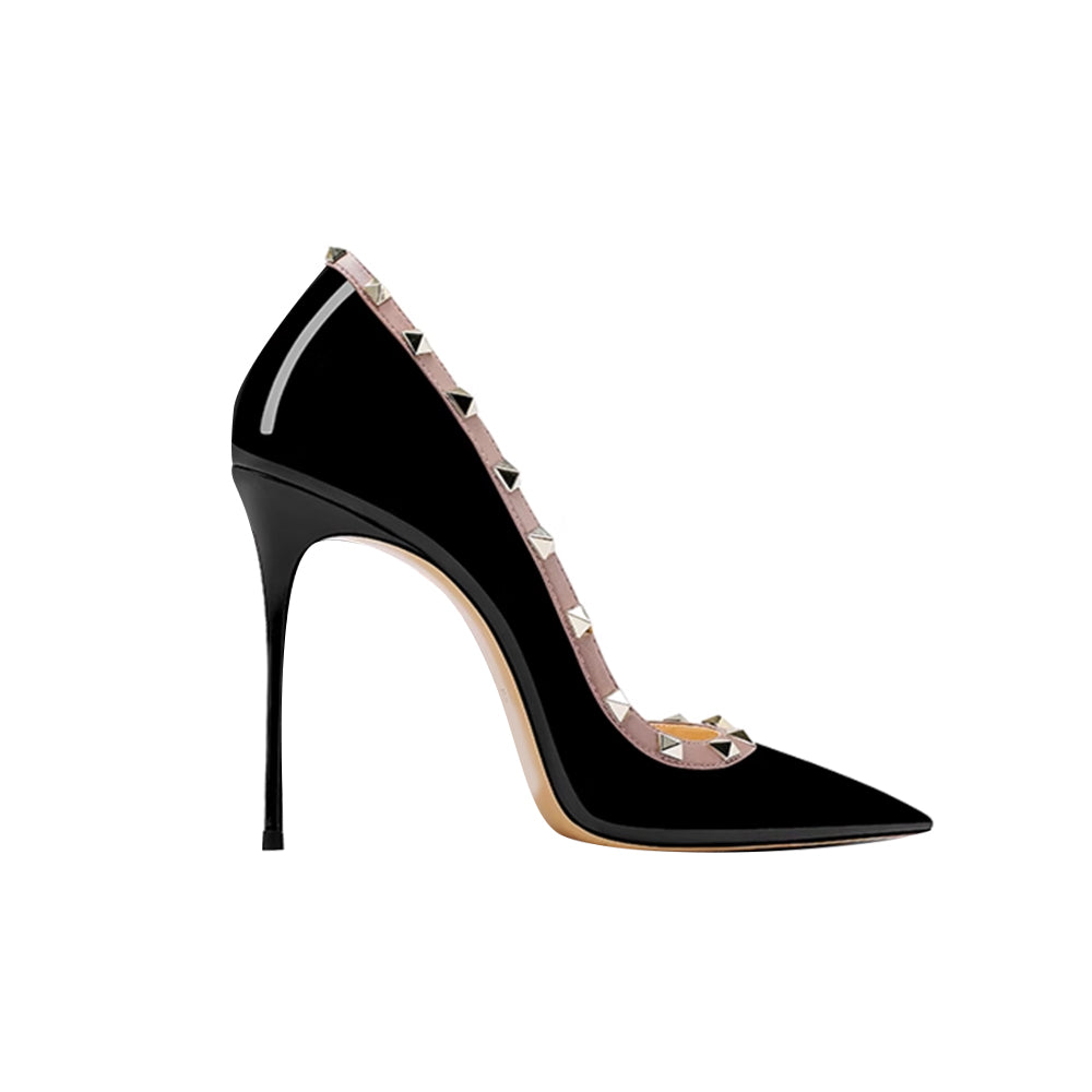 TOICA Studded Mid Heel Pumps - 8cm