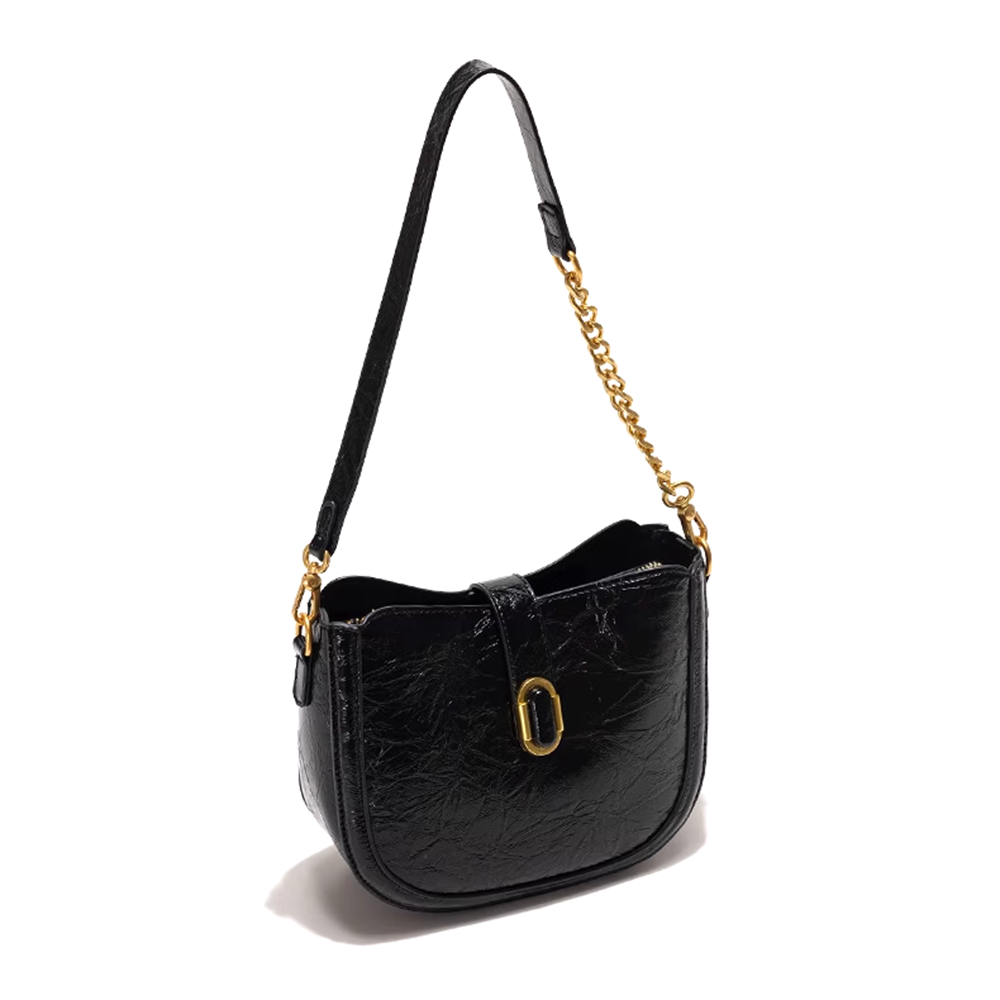 HOZAN Metal Lock Cross Body Bag