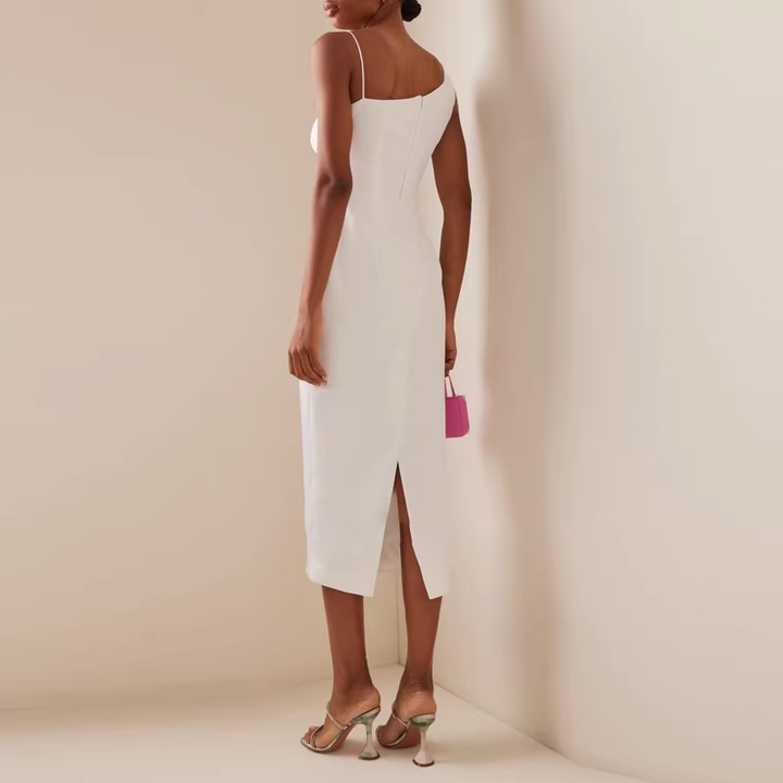 MUJEA One-Shoulder Evening Dress Gown