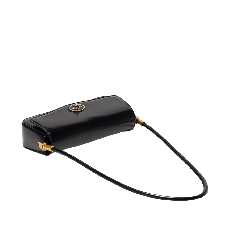 RUVTI Metal Lock Cross Body Bag