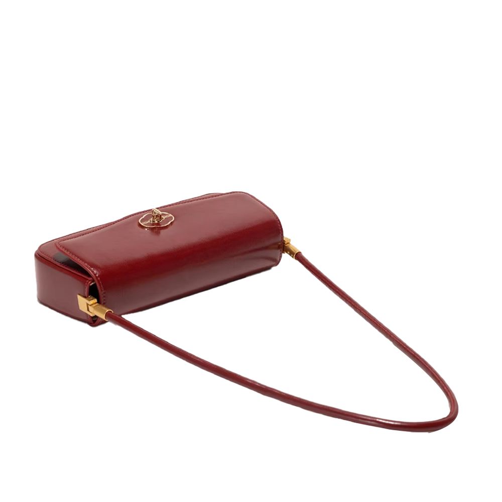 RUVTI Metal Lock Cross Body Bag