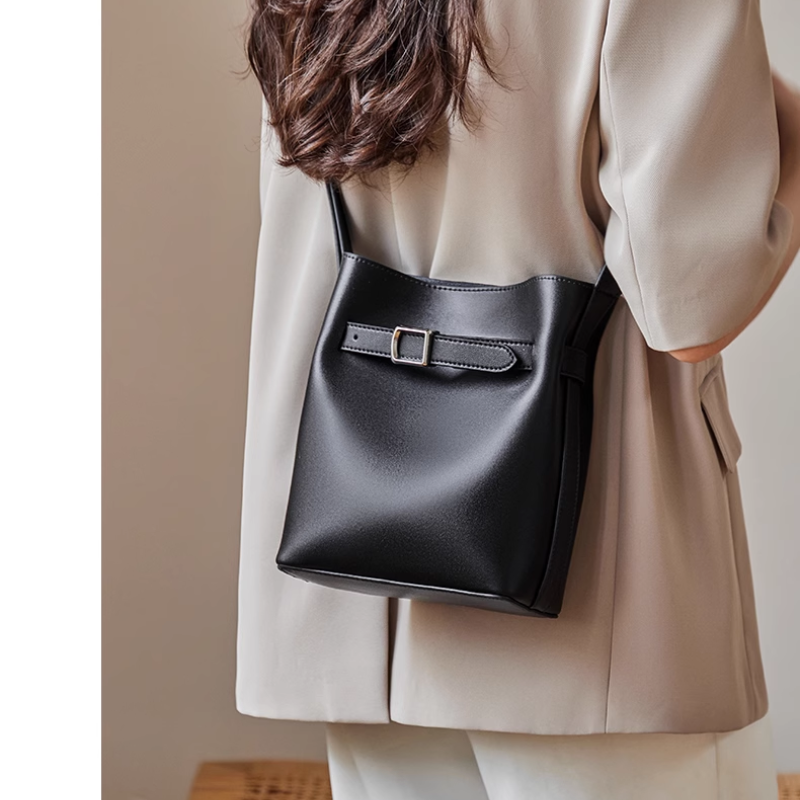 SADIO Buckled Bucket Bag