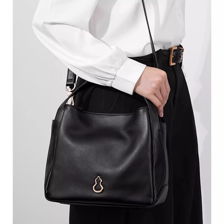 SETVO Leather Bucket Bag