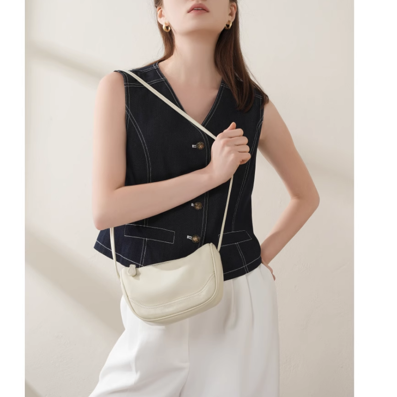 TECVA Leather Cross Body Bag
