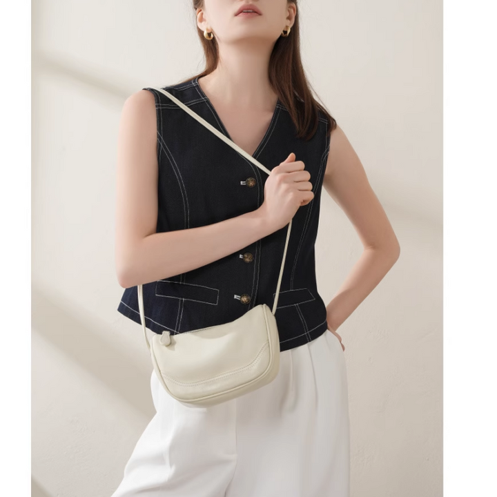 TECVA Leather Cross Body Bag