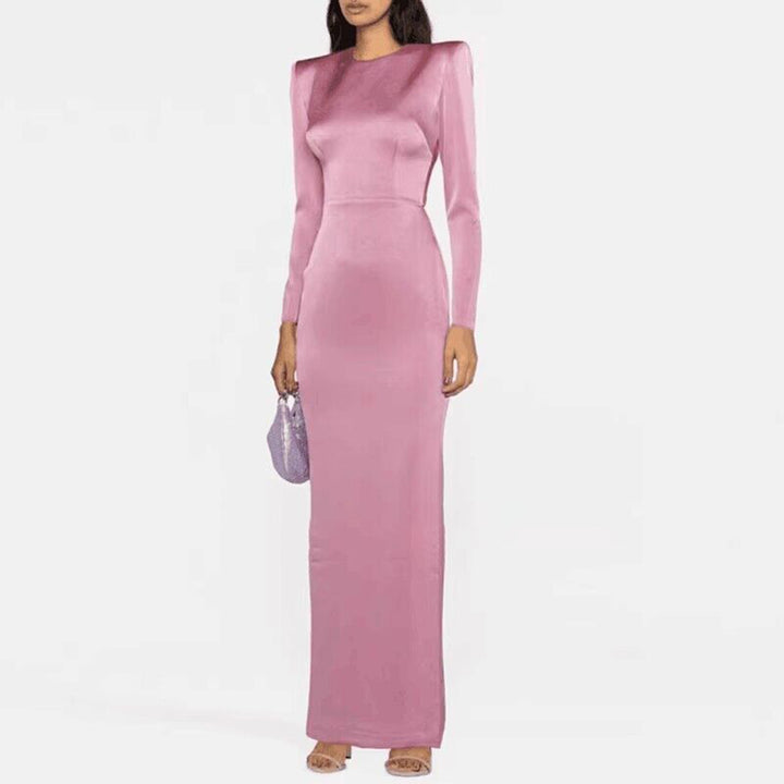 CUHER Backless Evening Dress Gown