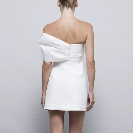 GIKIA Bow Off-Shoulder Mini Dress