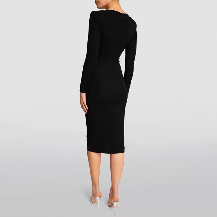 JIOKA Cut Out Evening Dress Gown
