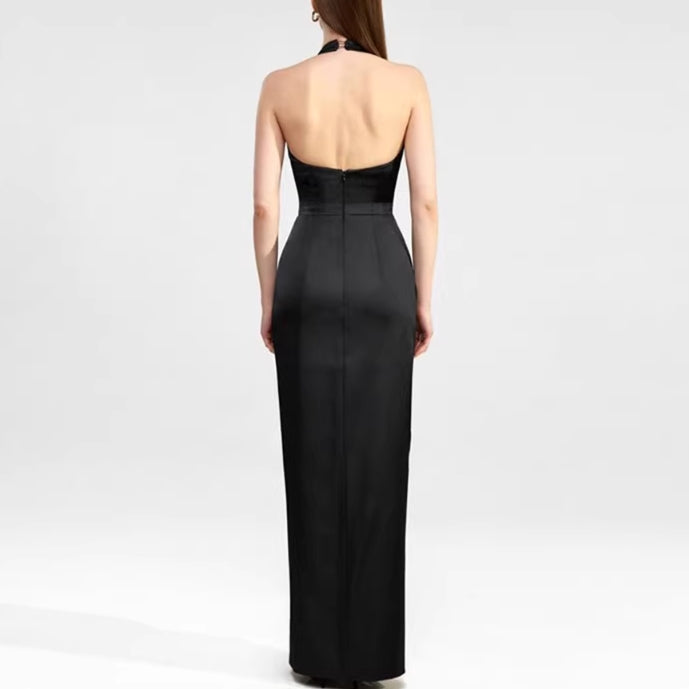 JORCE Ruffled Evening Dress Gown