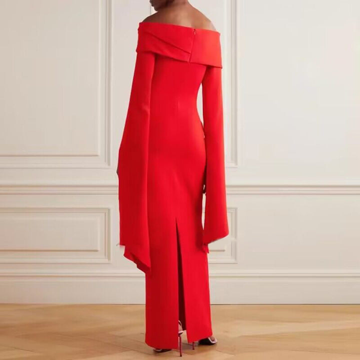 NERUV Off-Shoulder Evening Dress Gown
