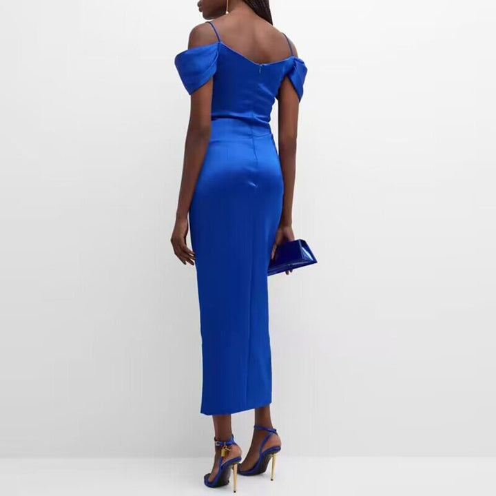 NUFIE Off-Shoulder Evening Dress Gown