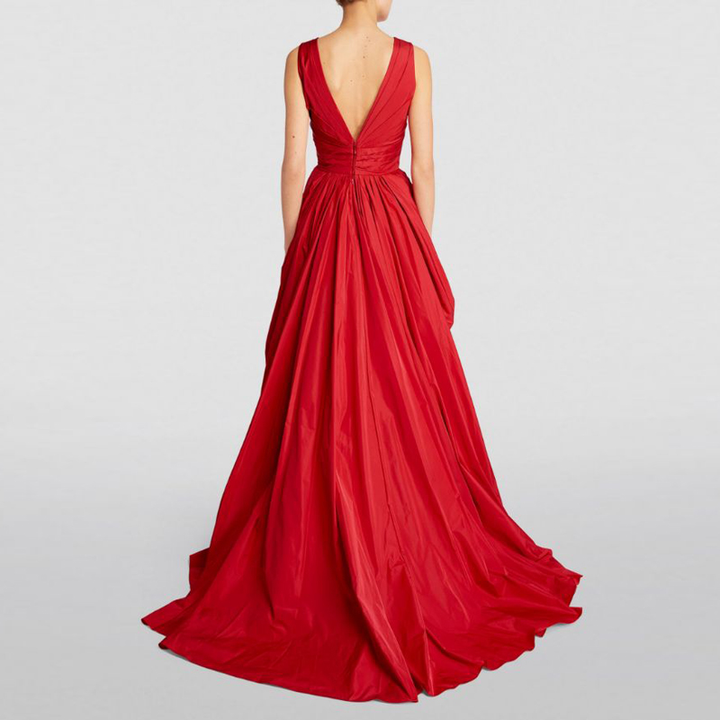 NUICK Deep V Evening Dress Gown