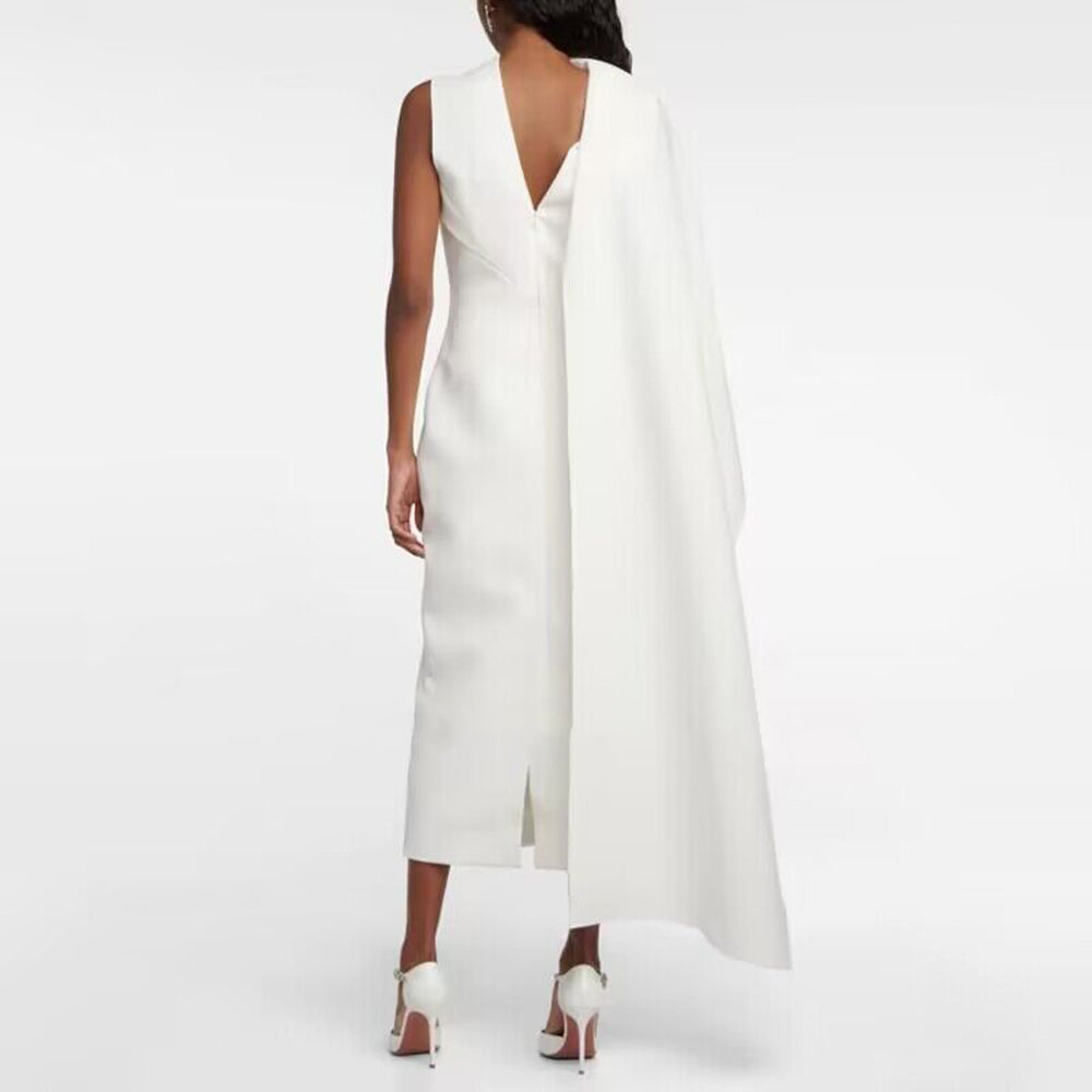 PADUI Ruffled Evening Dress Gown