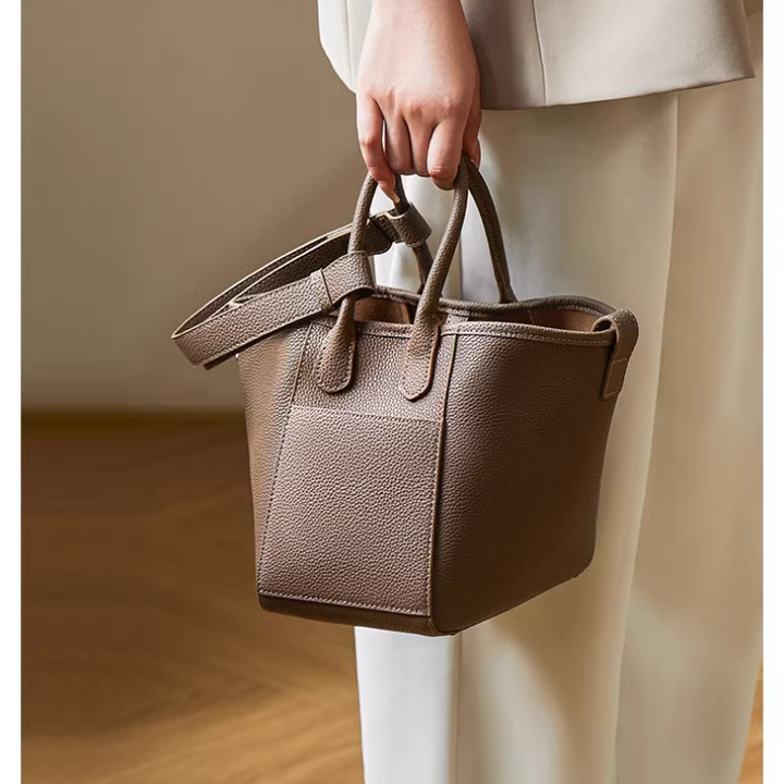 RHETT Leather Bucket Bag