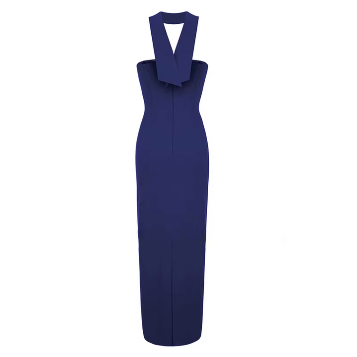 RUBEC Cut Out Evening Dress Gown