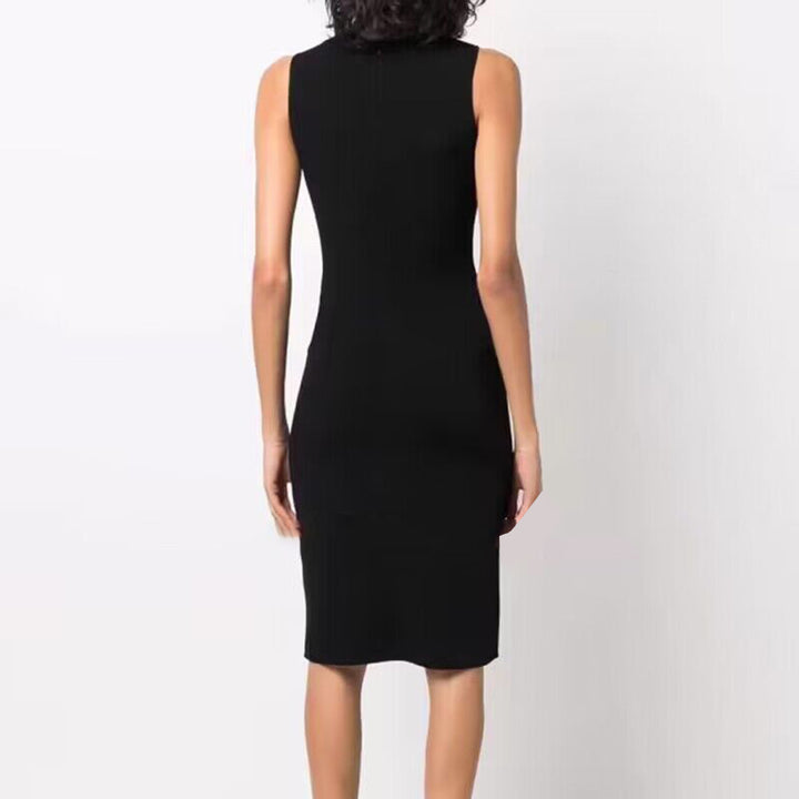 SEROB Zip Embellished Evening Dress Gown