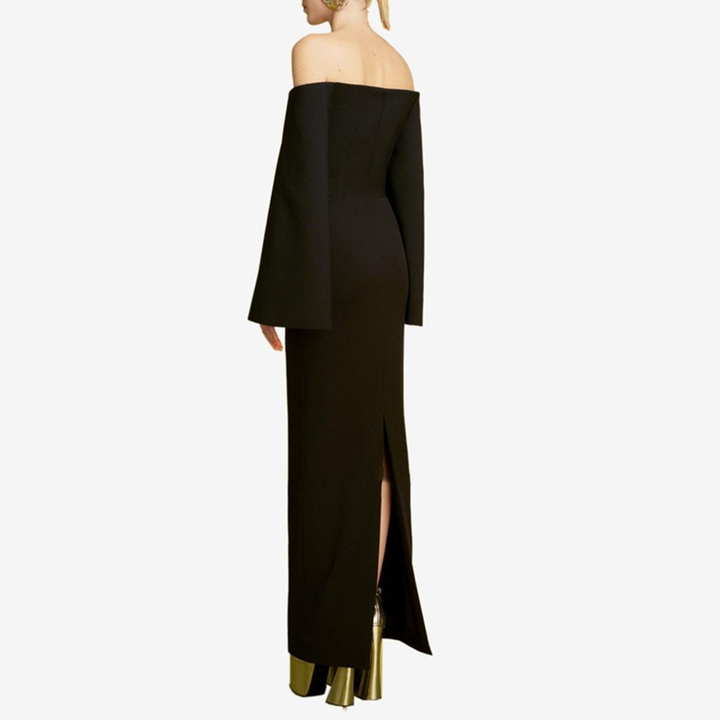 SLAUS Off-Shoulder Evening Dress Gown