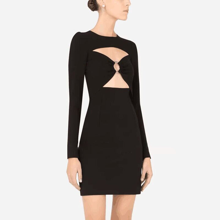 SLIZY Cut Out Mini Evening Dress Gown