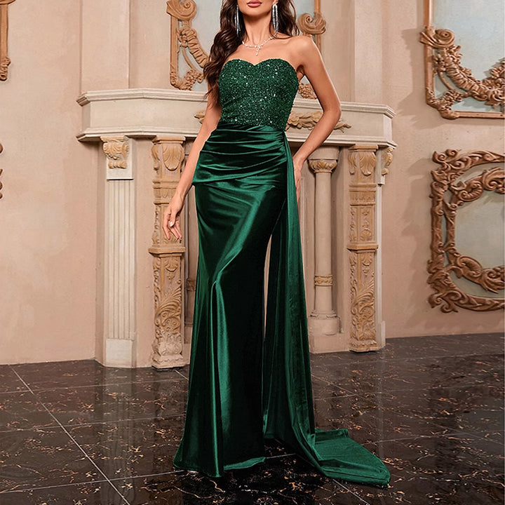 SUTRE Diamante Evening Dress Gown