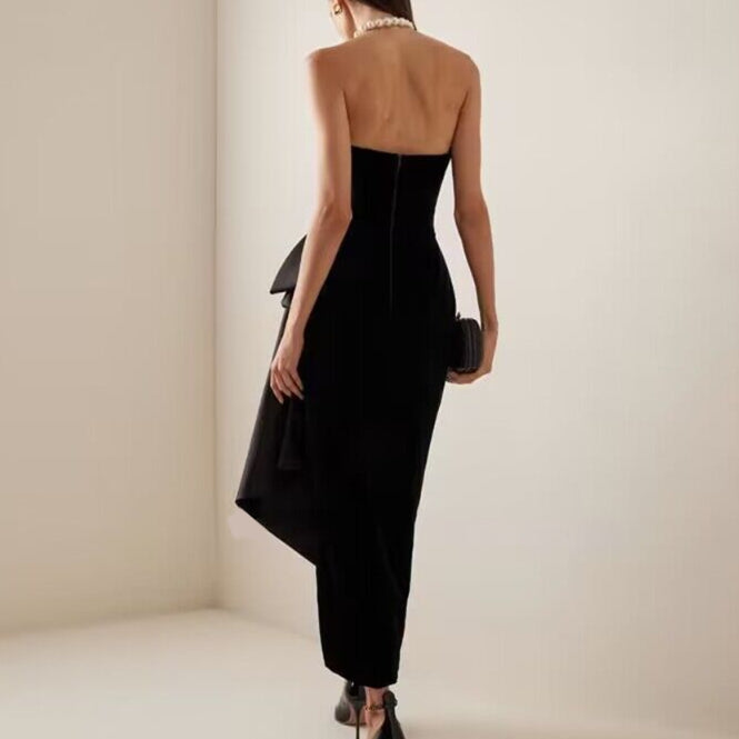 TARUB Asymmetric Evening Dress Gown