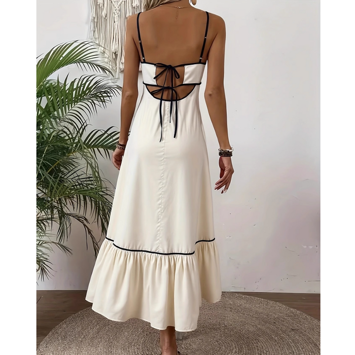 TENUV Flounced Hem Cami Dress