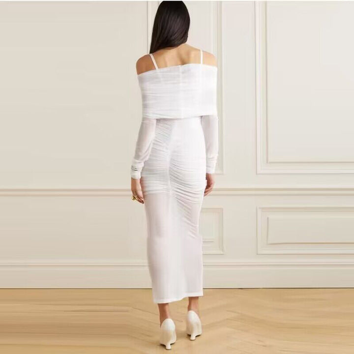 TUAHI Off-Shoulder Evening Dress Gown