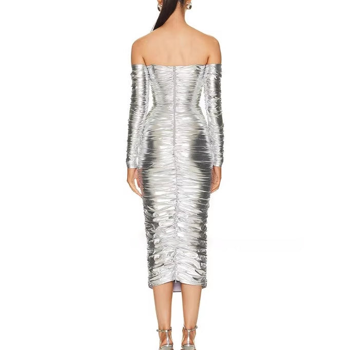 ZOREB Off-Shoulder Evening Dress Gown